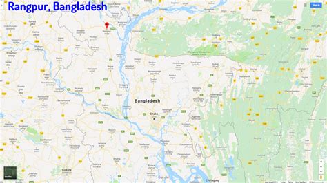 Rangpur Map - Bangladesh