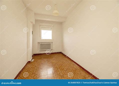 An Empty Room with Eggshell White Painted Walls with Orange Vintage ...