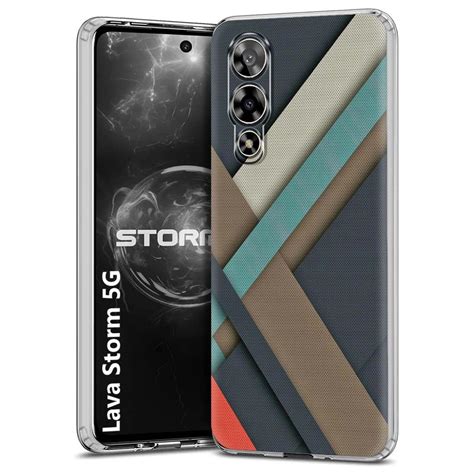 Nainz Designer Printed Soft Silicone Back Case Cover for Lava Storm 5G ...