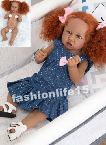Buy Reborn Baby Girl Doll Full Body Vinyl 22" Toddler Bath African ...