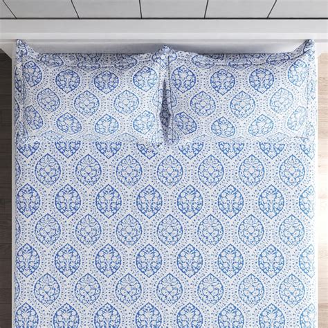 Buy Ezra Twyla 144TC Printed 3Pcs Queen Bedsheet Set from Home Centre ...