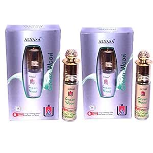 ALYASA Natural 'Green Wood' Attar Combo Pack (6ml each) for Men and ...