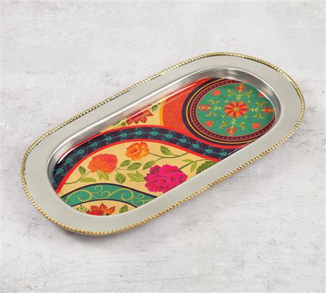 Buy Steel Serving Trays in India | India Circus