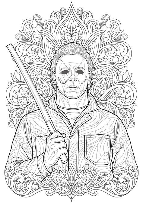 Horror Movie Printable Coloring Pages [2025]