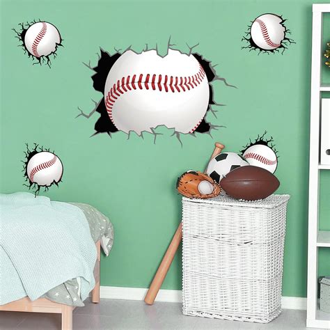 Amazon.com: Generic Baseball Player Boy Room Decor - Custom Baseball ...