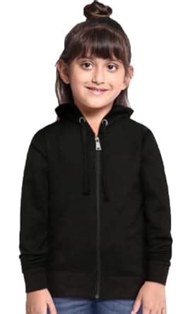 ADBUCKS Girl's Rich Cotton Full Sleeves Zipper Jacket With Hoodies ...