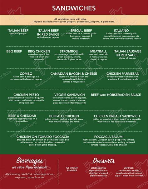 Menu at State Line Pizza Dyer pizzeria, Dyer