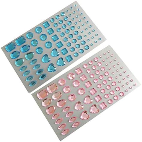 Toyvian DIY Acrylic Rhinestone Beads Set Crystal Gem Sticker for Phone ...