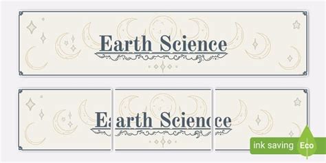 Earth Science Display Banner (teacher made) - Twinkl