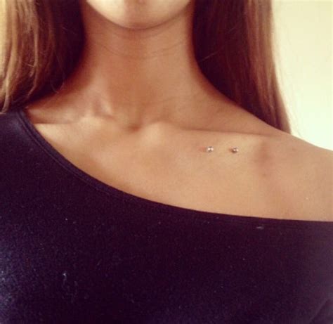 Dermals | Piercings unique, Collar bone piercing, Dermal piercing