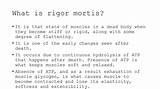 Rigor mortis definition description andm | PPTX