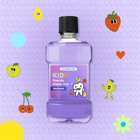 Kids Fluoride Alcohol Free Mouthwash - Private Label & OEM Services