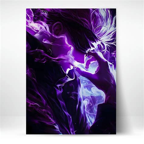 High-Quality Metal Posters - Anime Satoru Gojo SG03 | Vibrant Colors ...