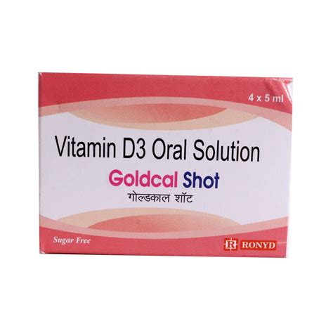 Goldcal Shot SF Oral Solution 4 x 5 ml | Uses, Side Effects, Price ...