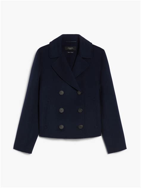 Navy double breasted coat | Max Mara