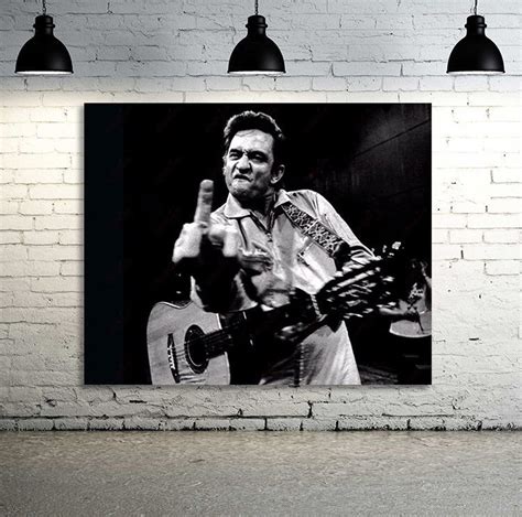 Johnny Cash Giving The Finger Wallpaper