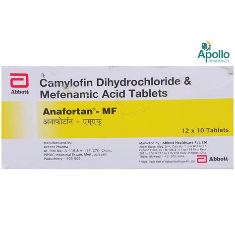 Anafortan MF Tablet 10's Price, Uses, Side Effects, Composition ...