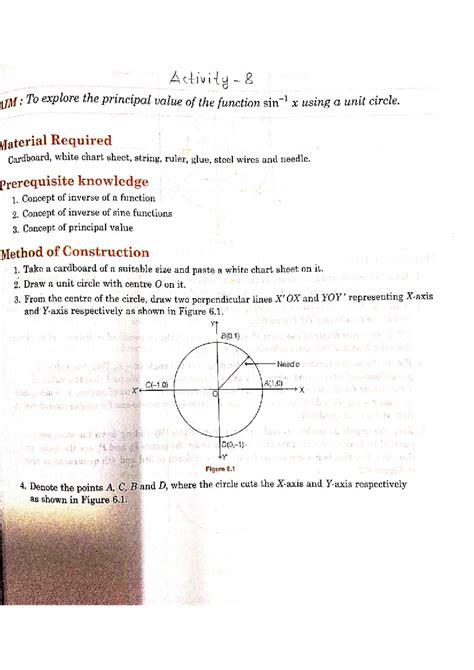 Activity 8: Exploring Principal Value of Functions Using Unit Circle ...