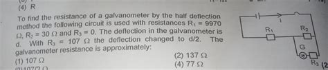 Half Deflection Method Galvanometer 的图像结果