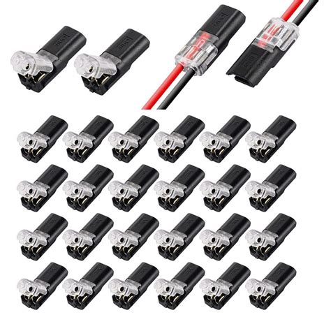 Serplex® 24pcs 2-Pin Cable Connector for 18-24AWG Wires, 2 Way ...