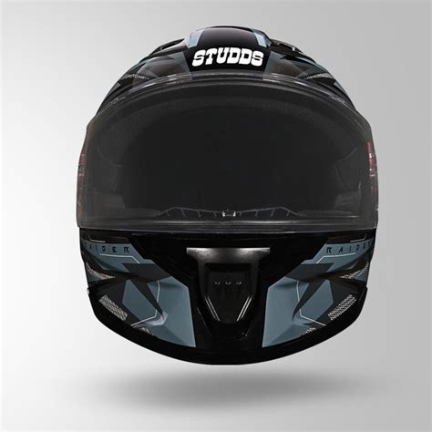 Studds RAIDER SKULPT D1 DECOR BLACK & GREY