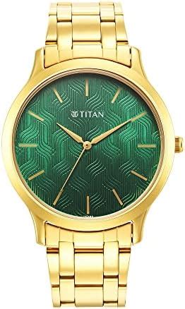 Titan Karishma Zing Quartz Analog Green Dial Stainless Steel Strap ...