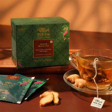 Ginger Black Tea Bags | Spiced Chai by TGL Co – The Good Life Company ...