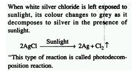 what change in the colour is observed when white silver chloride is ...