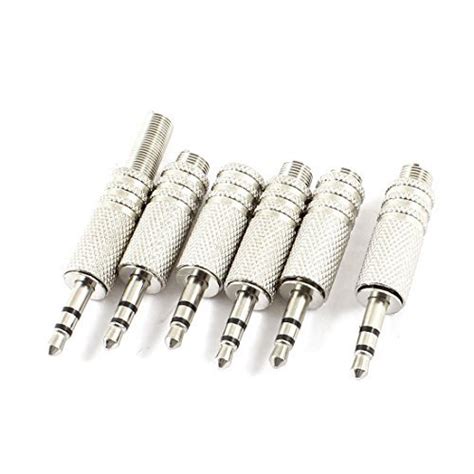 Alcoa Prime3.5mm Male Plug Audio Adapter Jack Inline Connector 6pcs ...