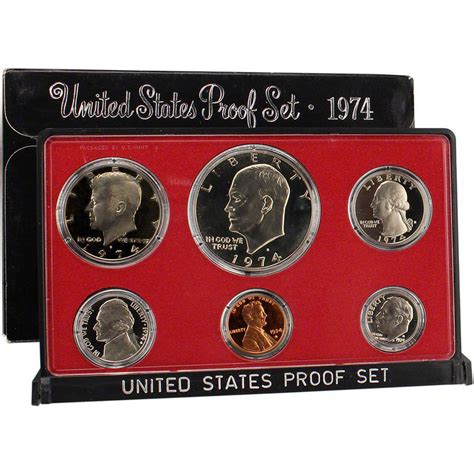 Group of 2 United States Mint Proof Sets 1974-1975 12 coins | #4642989453