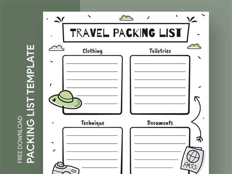 Packing List Sample 的图像结果