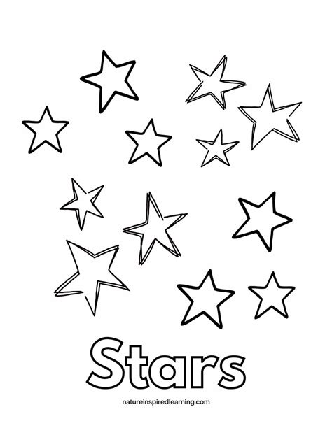 Star Drawing To Color