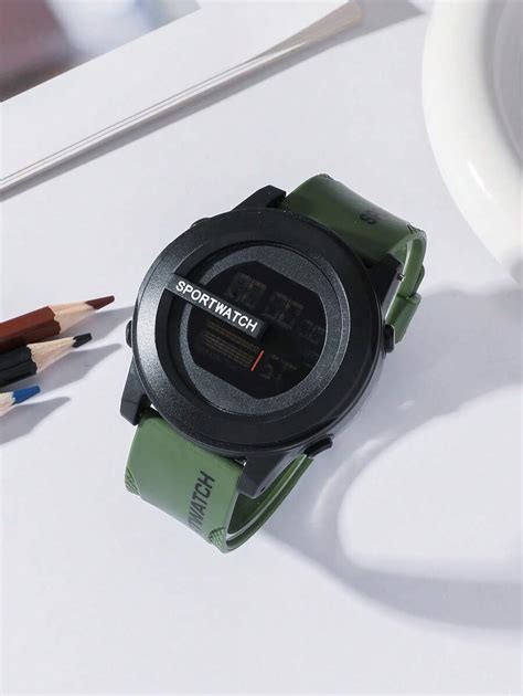 1pc Unisex Fashion Electronic Watch With Time & Date Display, Suitable ...