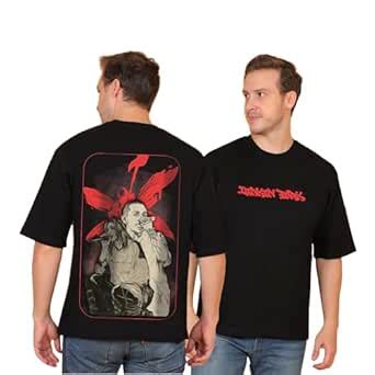 Buy AWARA BACHA Linkin Park Concert Style Oversized Black Tshirt for ...