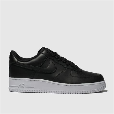 Nike Black & White Air Force 1 07 Trainers - Trainerspotter