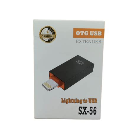 OTG (SX-56) USB PEN DRIVE TO LIGHTNING  - BLACK