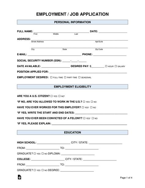 New Employee Hire Form Template