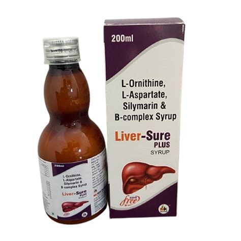 LIVER-SURE PLUS: L-Ornithine, L-Aspartate & Silymarin Syrup | MK Healthcare