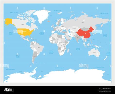 China On World Map China Political Map