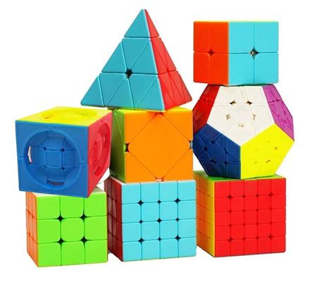 Buy AUTHFORT Educational Set 8 Pack Magic Cube | Includes 3x3, 2x2, 4x4 ...