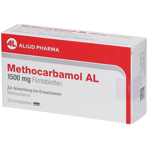METHOCARBAMOL AL 1500 mg Filmtabletten 24 St mit dem E-Rezept kaufen ...