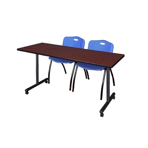 Regency Training Brown 4-Person Training Table (72-in W x 29-in H) in ...