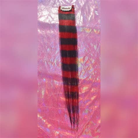 💋Red Racoon Tail Scene Hair Extension💋 14 Inches ☆... - Depop
