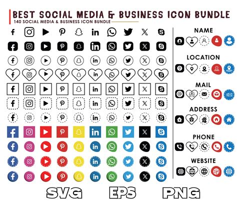 Business Cards with Social Media Icons 的图像结果