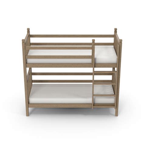 Wooden Double Floor Bed 3D Model - TurboSquid 2074708