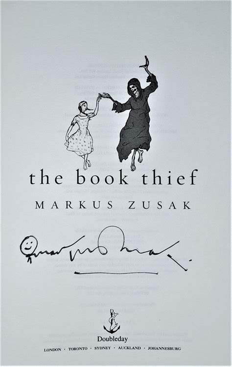 The Book Thief [Scarce; Signed, Doodled; Photo of Signing included] by ...