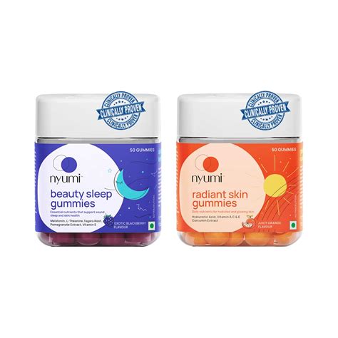 Buy Nyumi Rest & Glow Gummies for Deep Sleep and Glowing Skin - 100 ...