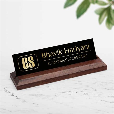 Excelus Office Desk Name Plate for CS – Housenama
