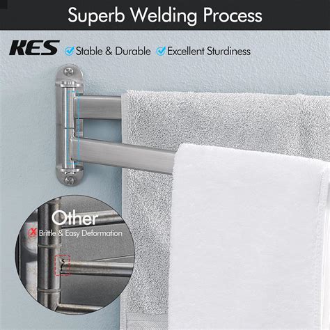 KES 19.5-Inch Bathroom Towel Rack, Swivel Towel Rack India | Ubuy