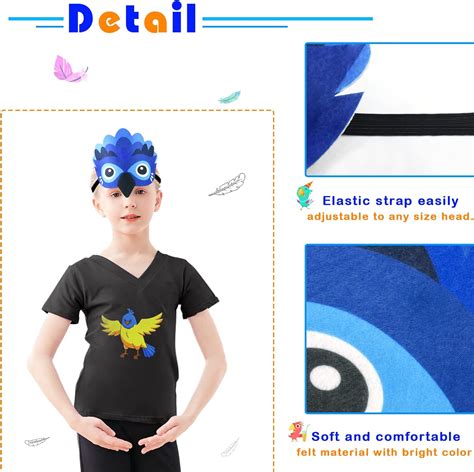 Buy iROLEWIN Bird-Costume-Eagle-Wings for Kids and Headband Parrot Owl ...